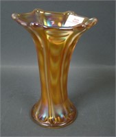 Imperial Marigold Thin Rib and Drape Vase