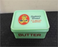 Jadeite Sunbeam butter dish