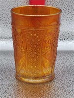 Vintage Carnival Glass Iridescent Tumbler