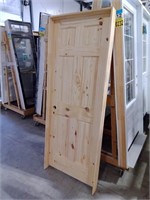 30" 6-Panel Knotty Pine Interior Door