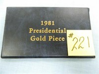 1981 President Reagan Gold Pc. & Inauguration Day