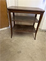 VINTAGE3 TIER SIDE TABLE 24" TALL 24” WIDE 14”