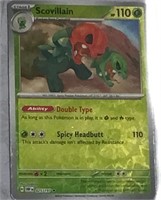 Pokémon holo card w/ case