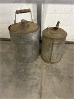 Antique oil cans