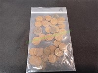 (50) Wheat Pennies