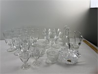 Large lot of glassware