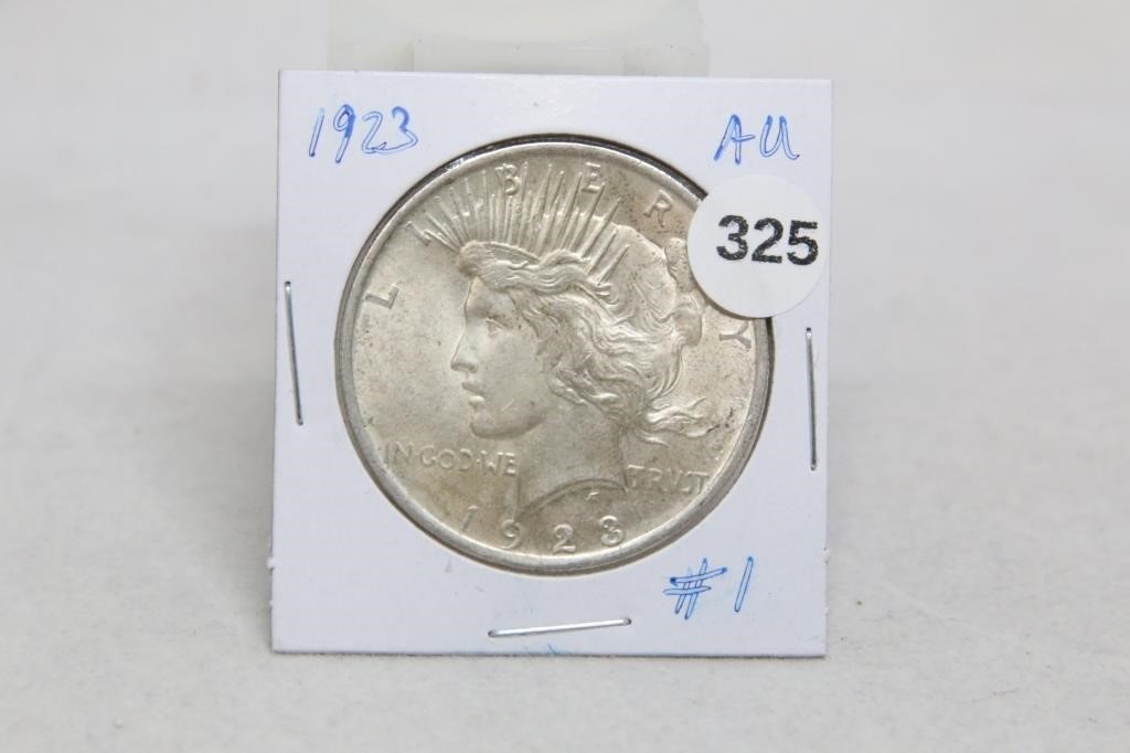 1923 AU Peace Dollar