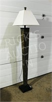 tapped aluminum floor lamp