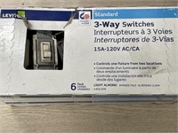 LEVITON 3 WAY SWITCHES 2PK RETAIL $40