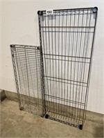 2 Wire Rack Shelves Only, 1-18x48", 1-14x36"