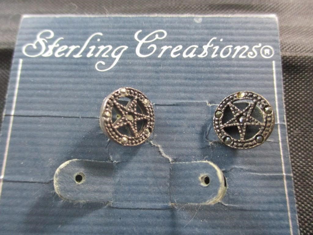 Silver Star Earrings