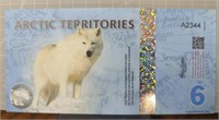 Arctic territories $6 banknote