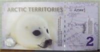 Arctic territories $2 banknote