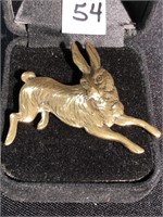 Gold colored rabbit pin