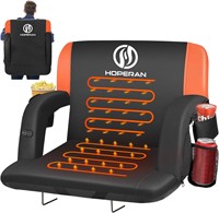 $76  HOPERAN Heated Stadium Seat  25 Wide Orange