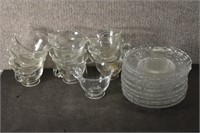Lot of Fostoria Century Clear Glass Cups & Saucers