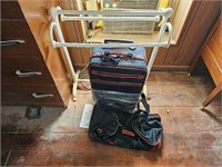 Quilt Rack w/ Brand New Avon Pack & Go Luggage