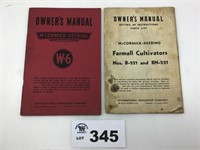 Farmall And McCormick Owner Manuals
