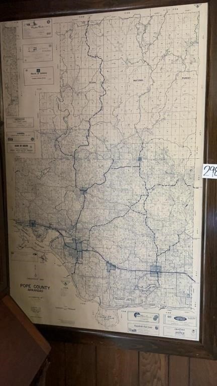 1968 Pope County plat map 
40”x62”