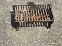 FIREPLACE GRATE WITH ARM CHAIR