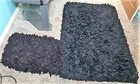 Dream Weavers Black Fabric Flap Rug & Mat