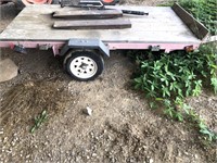Flat bed trailer 4ftx8ft