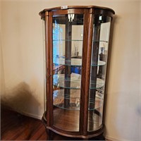 Bow Front Curio/China Cabinet