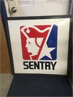 SENTRY HDW FRAMED ADV SIGN