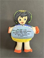 Cloth Pinoccho and Snow White storybook doll