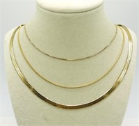 Sterling Gold Tone Chains