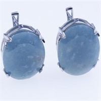 Praiba Quartz Leverback Earrings