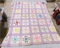 71 x 84 Vintage Handmade Quilt