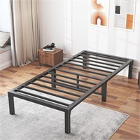 Twin Bed Frames, 14 Inch Metal Platform