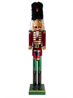 Large Painted Wood Nutcracker