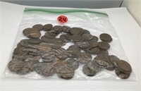 Approx 187 Unsearched 1920 wheat pennies