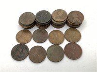 Approx 40 unsearched Wheat pennies  1910-19