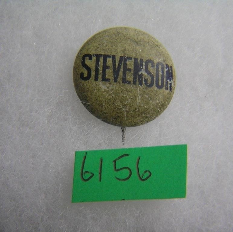 Stevenson political button