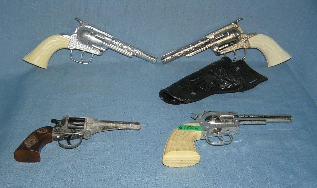 Group of vintage western themed cap guns