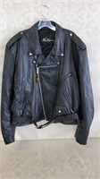 Vtg Niki Black Leather Jacket