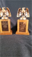 2 Vintage Eagle Service Awards