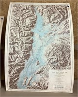 Grand Teton National Park map 49x33