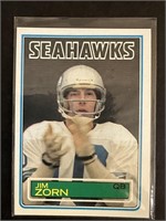 1983 TOPPS NFL FOOTBALL "JIM ZORN" NO. 393 PICTU