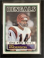 1983 TOPPS NFL FOOTBALL "KEN ANDERSON" NO. 232 P