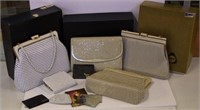 Four vintage Glomesh bags including Oroton