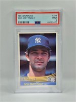 1984 DON MATTINGLY ROOKIE PSA 9 MINT! 1984