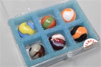 (6) Unique Marbles