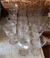 Lot of Crystal Stemware