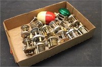 Box of Vintage Bait Cast Reels