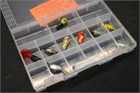 Tray of Wood Fishing Poppers