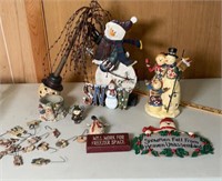 SNOWMAN COLLECTION W/ ORNAMENTS